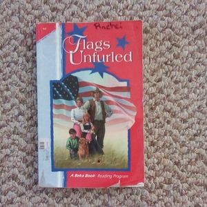 A Bena reading program. Flags unfurled